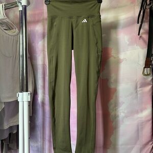 Adidas XS Aeroready Olive Tights Leggings